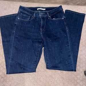 Levi Strauss & Co. Sz.6 mid rise skinny studded